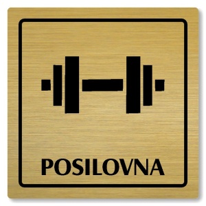 Posilovna, 118x118mm, zlatá, Arizona